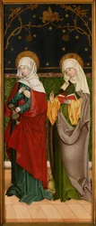 Saint Elizabeth av Ungern och Saint Margaret, ca 1485-1490.