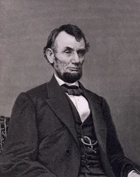 Abraham Lincoln, graverad från ett fotografi av William G. Jackman (gravering)