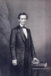 Abraham Lincoln, från "The Drawing-Room Portrait Gallery of Emminent Personages".
