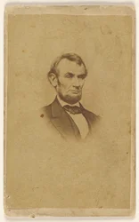 [Gravyr av Abraham Lincoln efter ett fotografi av Mathew B. Brady]