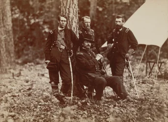 General W. S. Hancock och stab