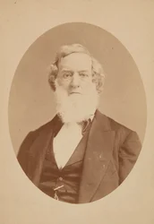 Kabinetskort av Gideon Welles, 1860-1878.