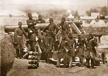 General Corcoran (längst till vänster) och Officers of the 69th New York Volunteers, 1861-65