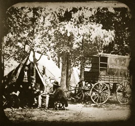 New York Heralds högkvarter i fältet vid Culpeper Court House, 1863
