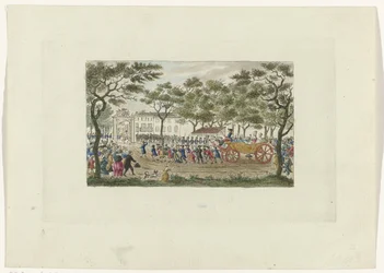 Omkörning av prinsessan av Orange och barnen, 1787