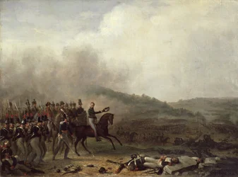 Willem Frederik (1772-1843) Prins av Orange i slaget vid Quatre Bras