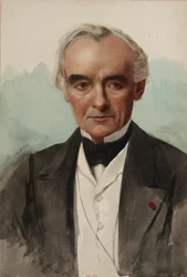 Porträtt av författaren Prosper Mérimée 1803-1870, 1869.