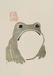 Grumpy Frog I Original
