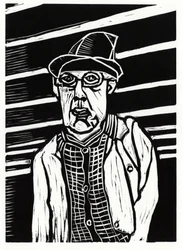 Southwark Man, 2013 (linoleumsnitt)