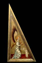 Bebudsängeln. Målning av Matteo Giovanetti (1300-1369) 1300-talet