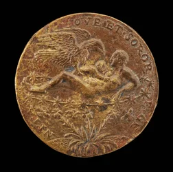 Jupiter som en örn som för med Hercules-barnet till Juno [omvänt], 1562.
