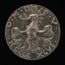 Sköld, hjälm, elefantvapen och mantel [omvänd], 1446.