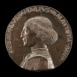 Sigismondo Pandolfo Malatesta, 1417-1468, herre av Rimini och Fano [framsidan], 1446.