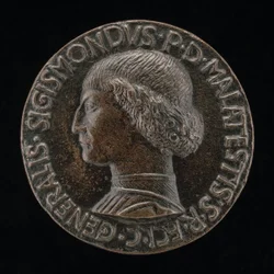 Sigismondo Pandolfo Malatesta, 1417-1468, herre av Rimini och Fano [framsidan], 1446.