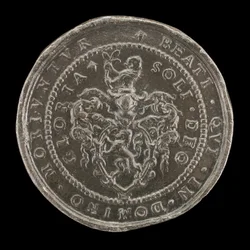 Vapen och inskription [omvänd], 1592.
