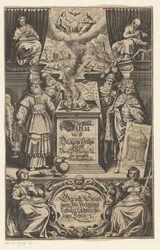 Erbjud van a lam till fyra män Titelsida för: Martin Luther. Biblia det är hela den Heliga Skrift översatt av D. Martin Luther, s.a.