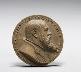 Modell för framsidan av Medal of Son of Martin III Geuder