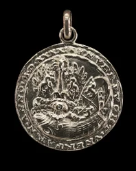 Shield, Cuirass, Casque och Crest [omvänd], 1541.