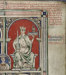 Richard I Lejonhjärta från Historia Anglorum, Chronica majora