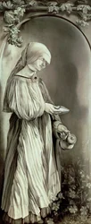St. Elizabeth av Ungern (1207-31) 1509 (grisaille)