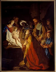 De vise männens tillbedjan, 1600-talet, sol, 1,81x2,35 m, Toulouse, Musée des Augustins