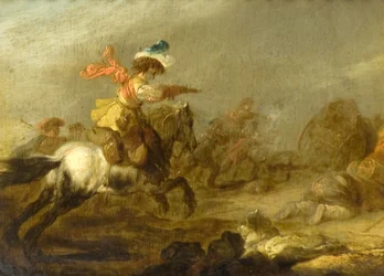 Vit häst och figurer