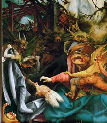 Saint Anthony (målning på lindved)