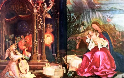 "Antoninernas födelse i Isenheim", c1490-1528