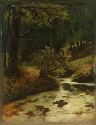 Bäck i skogen nära Oosterbeek En bäck i skogen nära Oosterbeek