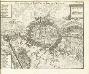 Beleg van Douai, 1710 Plan de la Ville de Douay et du Fort de l