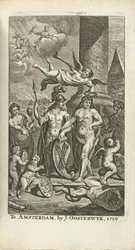 Graverad titelsida för JE. Lamigue: The Life of His Highness Johan Willem Friso, 1716