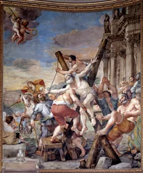 Martyrium of St Andrew (fresk