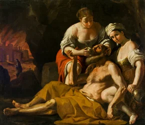 Lot och hans döttrar, ca 1675-1680.
