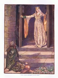 Hitta din belöning i min kärlek, illustration från Lady And Fairy Tales, 1914