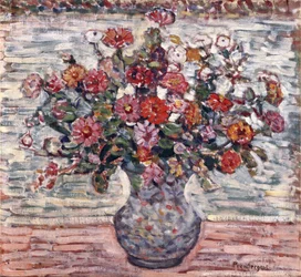 Blommor i en vas, ca 1910-13