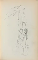 Italiensk skissbok: Figurer sida 128, 1898-1899.