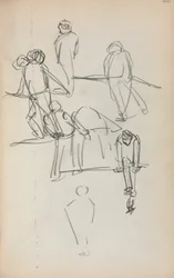 Italiensk skissbok: Figurer sida 200, 1898-1899.