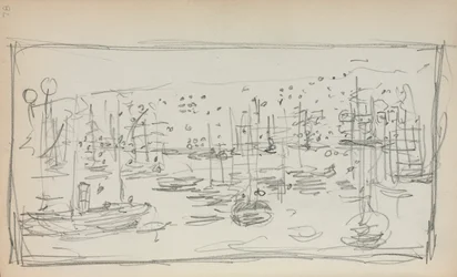 Italiensk skissbok: Hamn sida 78, 1898-1899.