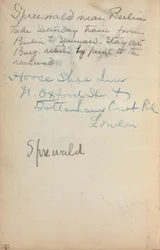 Italiensk skissbok: Anteckningar sida 260, 1898-1899.