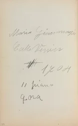 Italiensk skissbok: Anteckningar sida 62, 1898-1899.