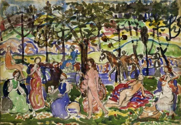 Park Scene, ca. 1915-1918.