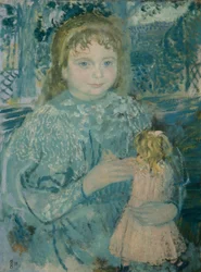 Flicka med en docka (Thérèse Watillaux)