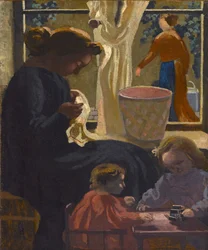 Intimitet eller Ravaudeuse vid fönstret, 1903.