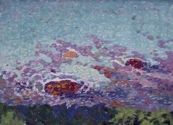 Ocean Coast (olja på papper)
