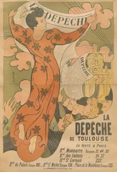 Affisch för tidningen La Dépêche de Toulouse, 1892.