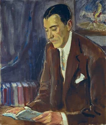 porträtt av PEREZ DE AYALA, Ramon (1888-1962), spansk författare (olja på duk)