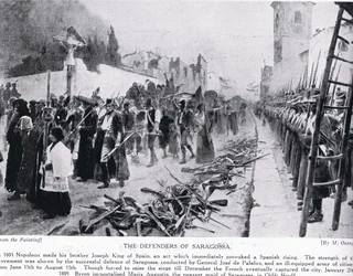 The Defenders of Saragossa, illustration från 
