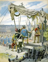 Musketörerna - i "" Richelieu"" av Maurice Leloir.