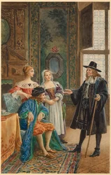 Moliere malade (illustration)