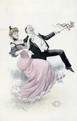 Joy of Living, vykort c.1900 (färg litho)